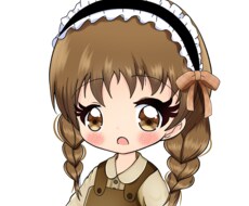 レトロ可愛い女の子のアイコン描きますます イメージ1