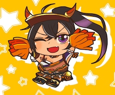 デフォルメ可愛いアイコン作成します キラキラはっきりアイコンで目立つ！SNSやLINEアイコン