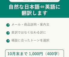 現役英語教員が自然な日本語⇔英語に翻訳します イメージ1