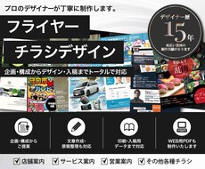 訴求力あるチラシ・フライヤーを制作致します イメージ1