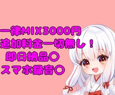 3000円でMIXします イメージ1