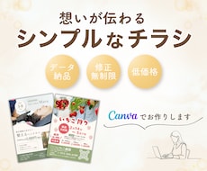Canvaで女性向けチラシ作成します イメージ1