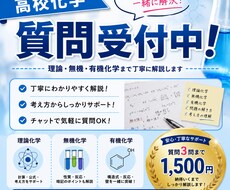 高校化学の『わからない』を『わかった！』に変えます イメージ1