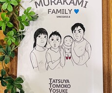 世界に１つ。オリジナルファミリーポスター作ります 【ギフトにも◎】家族の思い出を昭和レトロ漫画のワンシーンに♩