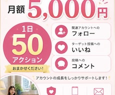 フォローまわりいたします 毎日手作業で１日50アクションいたします。