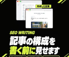 SEO記事を構成から書きます イメージ1