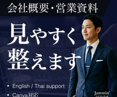 限定価格！会社概要・営業資料を見やすく整えます イメージ1