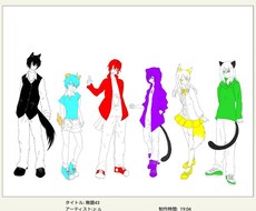アニメパロ、歌ってみた一枚絵描きます イメージ1