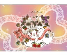 ゆめかわいい動物のイラスト描きます イメージ1