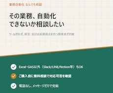 その業務、自動化します イメージ1