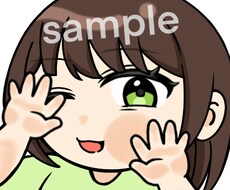 一点ものSNSアイコン用イラスト販売してます イメージ1
