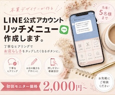 LINE公式アカウントのリッチメニュー作成します イメージ1