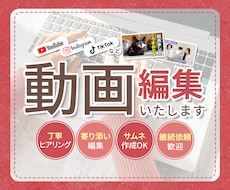 YouTube等の動画編集いたします イメージ1