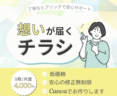 想いが届く、温かみのあるチラシをお作りします イメージ1
