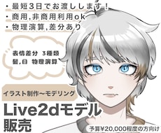 一括制作したLive2dモデルを販売します イメージ1