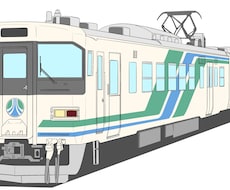 電車のイラストを描きます お好きな車両イラストをアイコン等に！