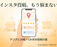 個人店のインスタ投稿テンプレ30枚作ります 差し替えるだけ。投稿ネタに困らないテンプレ30枚＋投稿計画