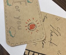 オリジナルメッセージカード作成します イメージ1