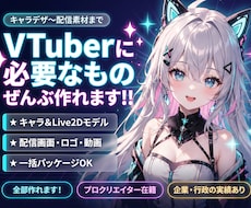 後発Vtuber制作と配信活動に必要な素材作ります 配信画面/背景/ネームロゴ/離席中/待機中/OP/EDセット
