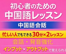 丨忙しい人でもできる丨中国語会話と発音レッスンます ✅朝活や夜活にも すき間時間に無理なく続ける中国語レッスン