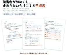 業務マニュアル・引き継ぎ手順書を作成します イメージ1