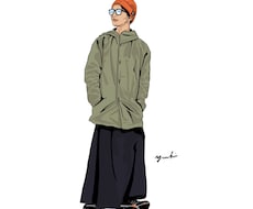 お洒落なキャンパー似顔絵描きます 趣味のキャンプ、アウトドアのアイコンに！