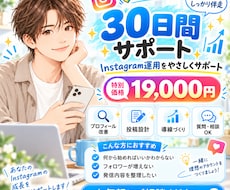 インスタ初心者の運用を30日間サポートします イメージ1