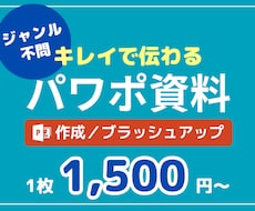 業界問わず！伝わるパワーポイント資料作成いたします 社内資料、プレゼン資料、営業資料などをキレイで伝わる資料に！