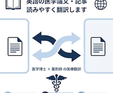 医学博士×薬剤師が医療系の英文を翻訳します イメージ1