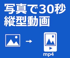写真とBGMで縦型30秒の紹介動画を作ります イメージ1