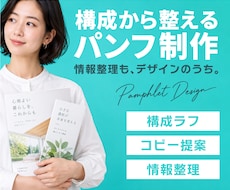 伝える順番から整えるパンフレットをデザインします 会社案内・採用案内・リーフレットなど幅広く対応します