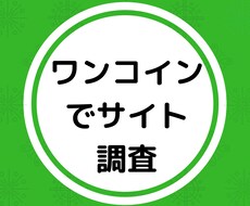 ワンコインでSEO視点からサイト調査します SEO内部対策でお困りの方・売上げを向上したい方向けです