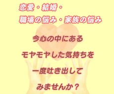 50分♠︎お悩み全般、お聴きします イメージ1