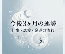 今後3ヶ月の運勢を数秘で読み解きお伝えします