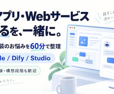 AI・ノーコード開発の設計や実装をサポートします イメージ1