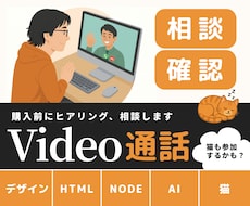 購入前のビデオチャットサービスを行います イメージ1