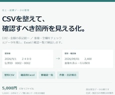 売上CSVを整え重複や金額不備を確認します イメージ1