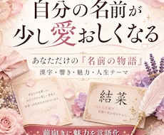 名前の漢字と響きから、あなたの魅力を読み解きます イメージ1