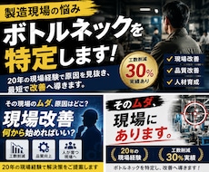 製造現場のボトルネックを特定します 真面目に苦労はもう終わり。仕組みを変えて現場を楽にします。