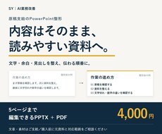 支給資料5ページをパワポで読みやすく整えます イメージ1