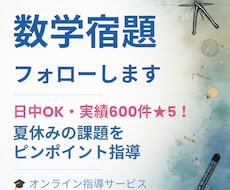 現役教員が数学宿題フォローします イメージ1