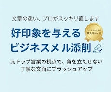 好印象を与えるビジネスメール/チャット添削します イメージ1