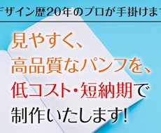 デザイン歴20年のプロが伝わるパンフレット作ります イメージ1