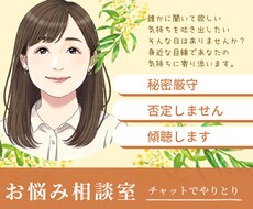秘密厳守で誰にも言えない気持ちをお聴きします イメージ1