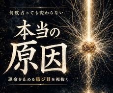 何度占っても変わらない本当の原因を霊視します 恋愛・仕事・お金・人間関係｜一つの悩みを全方位から視抜く