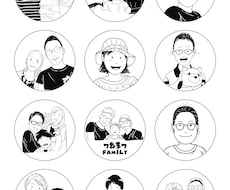 漫画アニメ風の似顔絵ます イメージ1