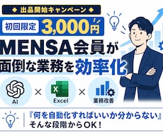 MENSA会員が面倒な業務を効率化しますます イメージ1