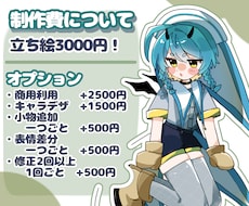 最短1日！超可愛いシンプルな立ち絵描きます イメージ1