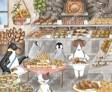 商用利用可かわいい絵本風動物のイラスト描きます イメージ1
