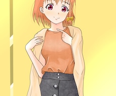 可愛い女の子を描きます イメージ1